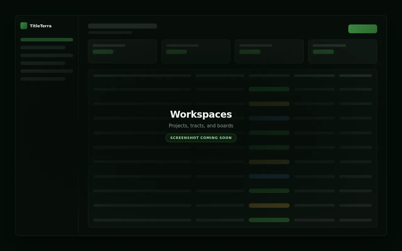 Workspaces project overview